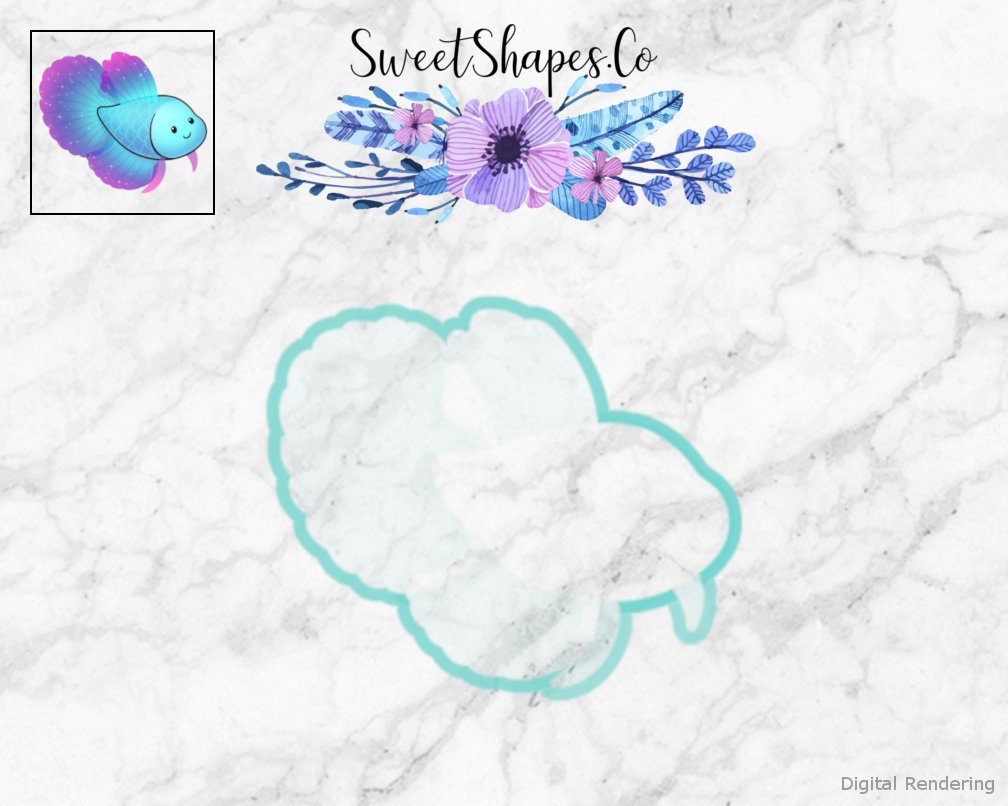 Betta Fish Cookie Cutter