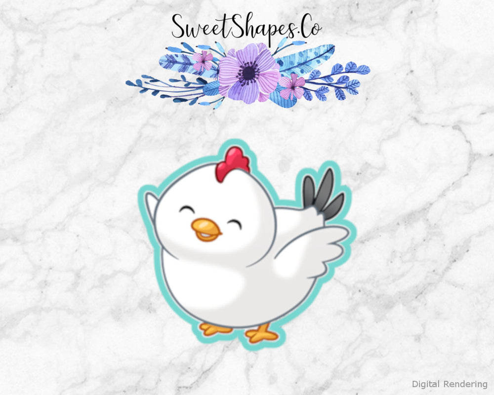 Chubby Chicken Happy Cookie Cutter