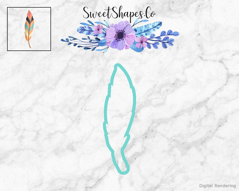 Boho Feather Cookie Cutter