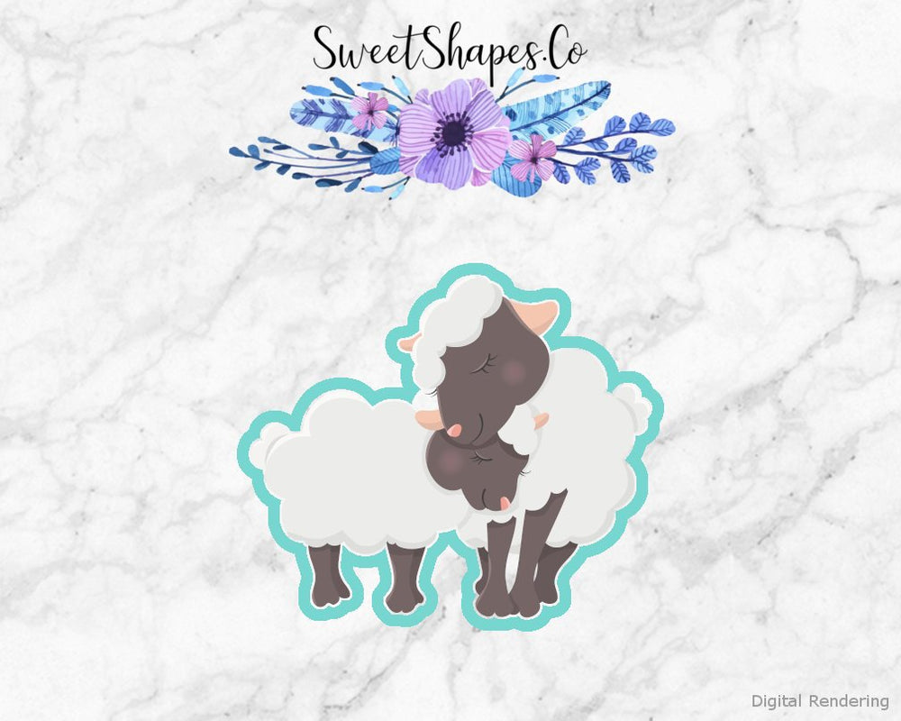 Mother and Baby Sheep Cookie Cutter