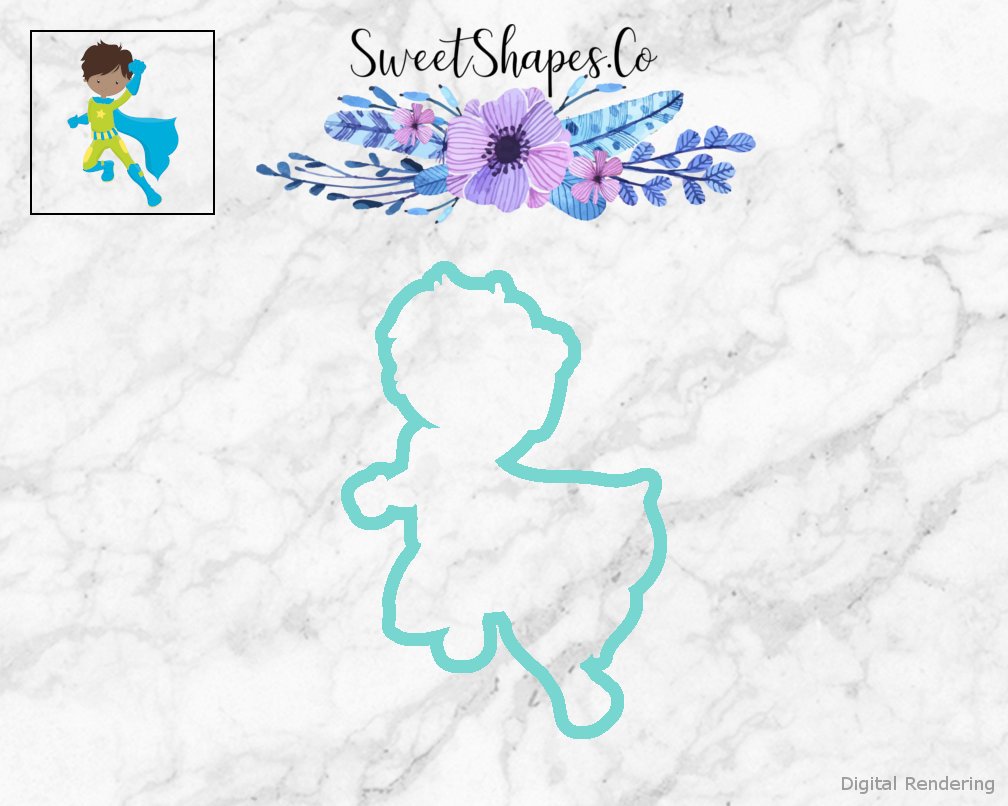 Superhero Boy 1 Cookie Cutter