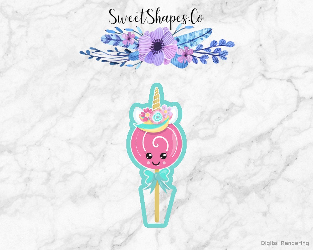 Unicorn Lollipop Cookie Cutter
