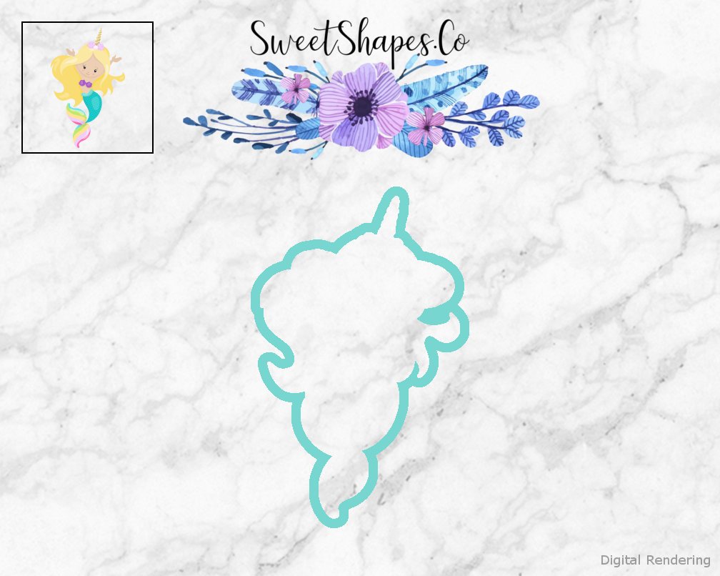 Unicorn Mermaid Cookie Cutter