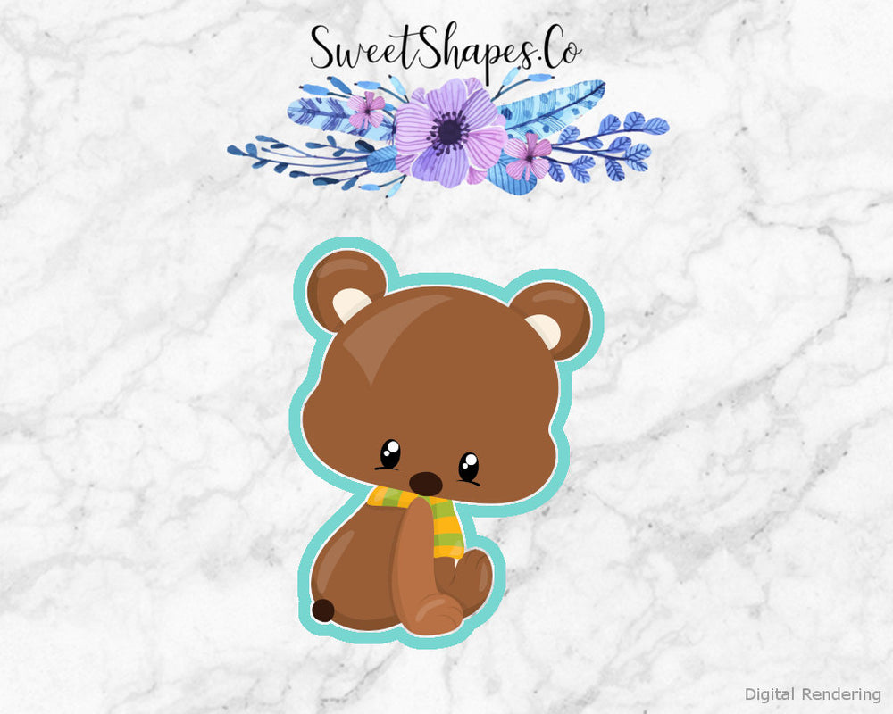 Bear with Scarf Cookie Cutter