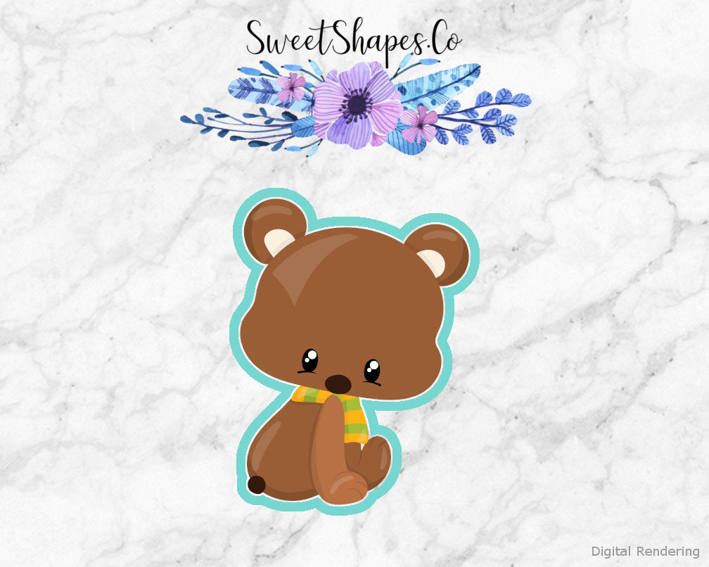 Bear with Scarf Cookie Cutter