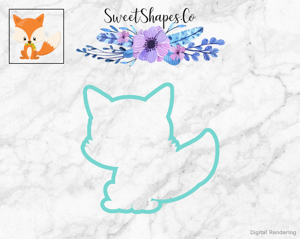 Fox with Scarf Cookie Cutter