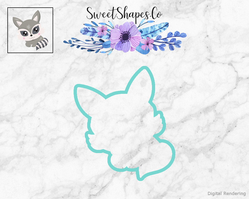 Sleeping Racoon Cookie Cutter