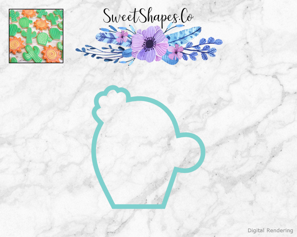 Sweethart Chubby Cactus Cookie Cutter