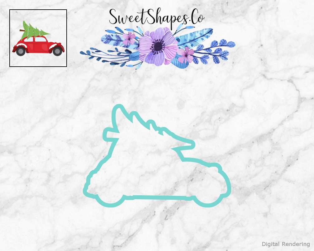 Christmas Car with Tree Cookie Cutter