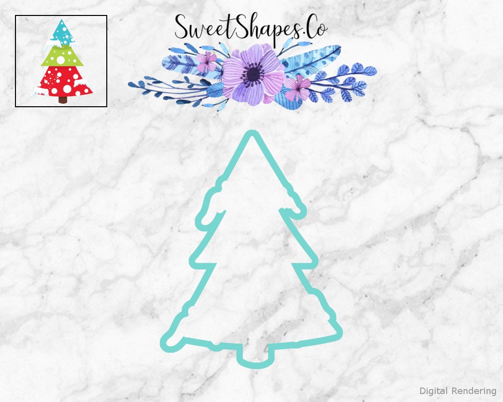 Christmas Tree 2 Cookie Cutter