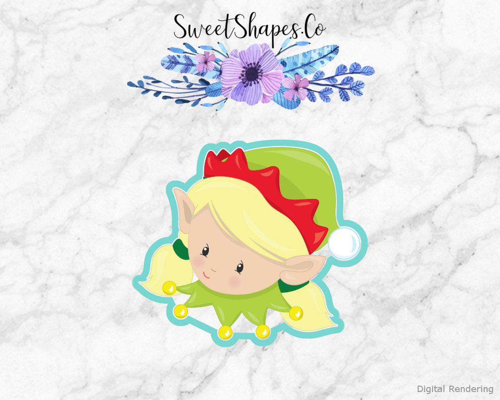 Girl Elf Face 1 Cookie Cutter