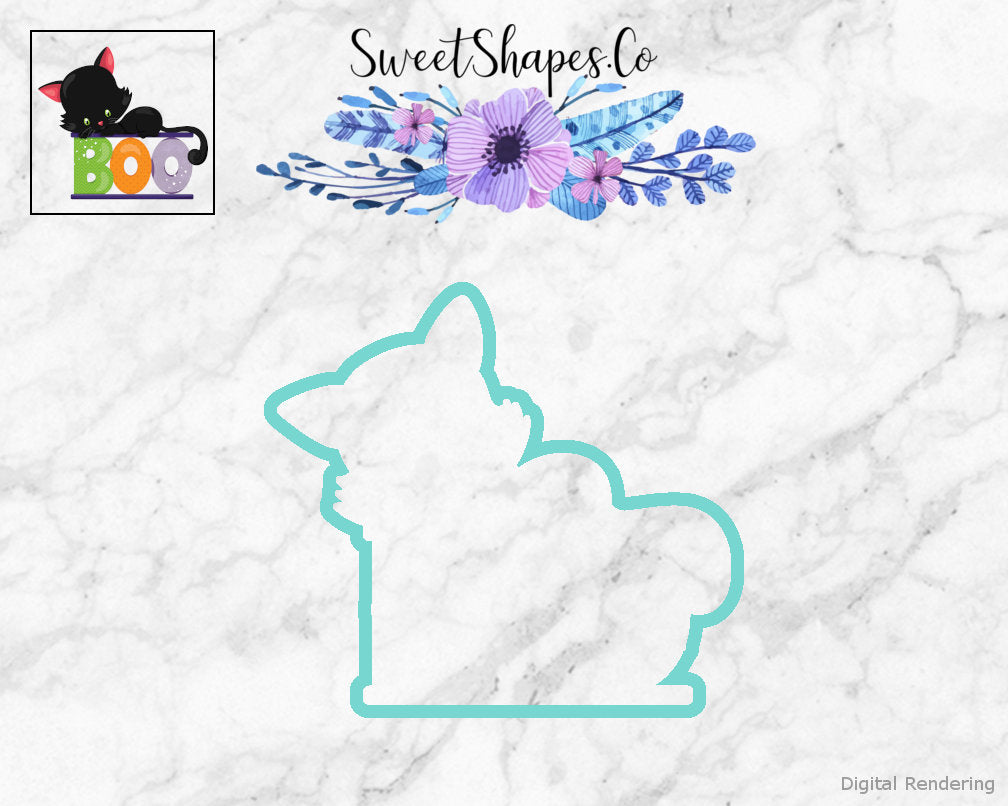 Boo Kitten Cookie Cutter
