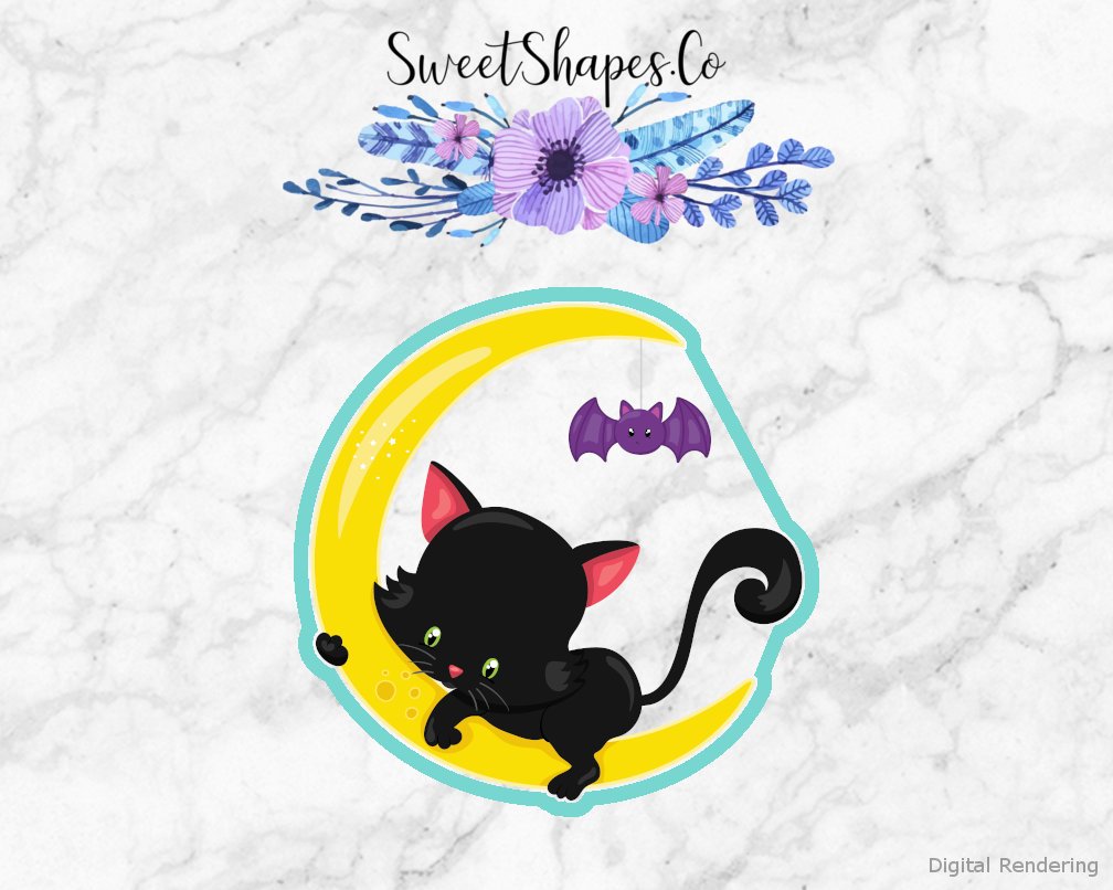 Halloween Kitten Cookie Cutter
