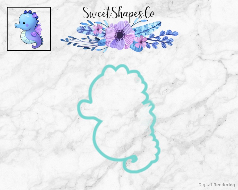 Seahorse 2 Cookie Cutter