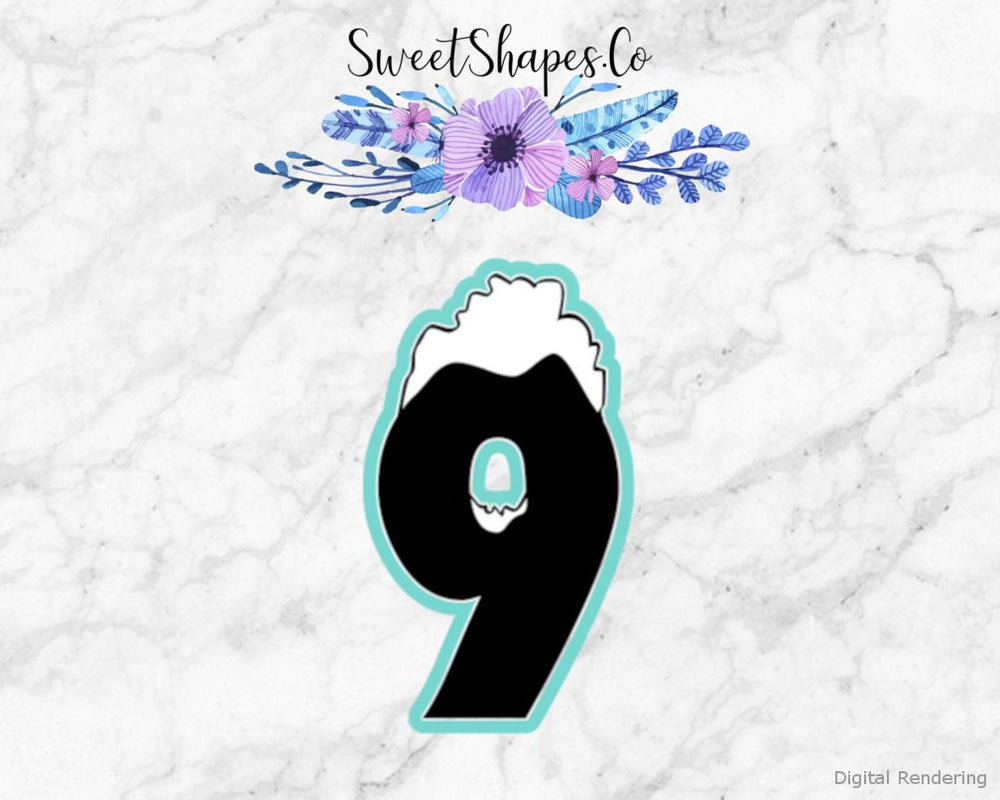 Winter Number 9 Cookie Cutter