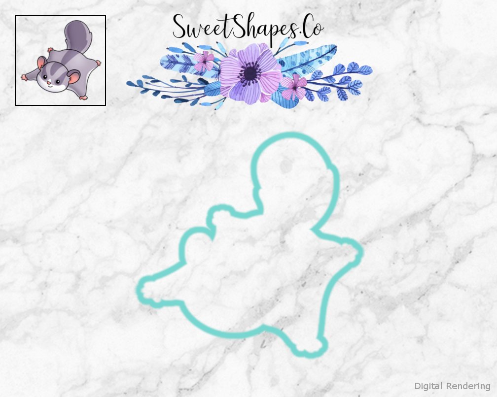 Sugar Glider Cookie Cutter