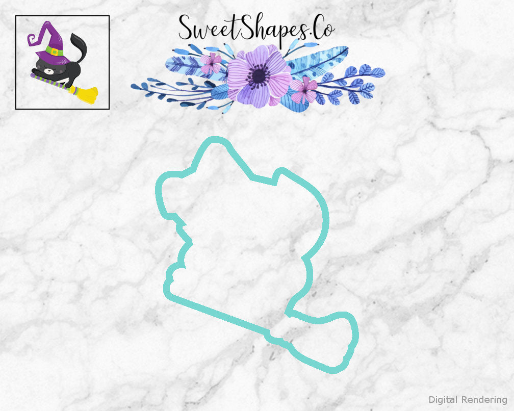 Witch Cat Cookie Cutter