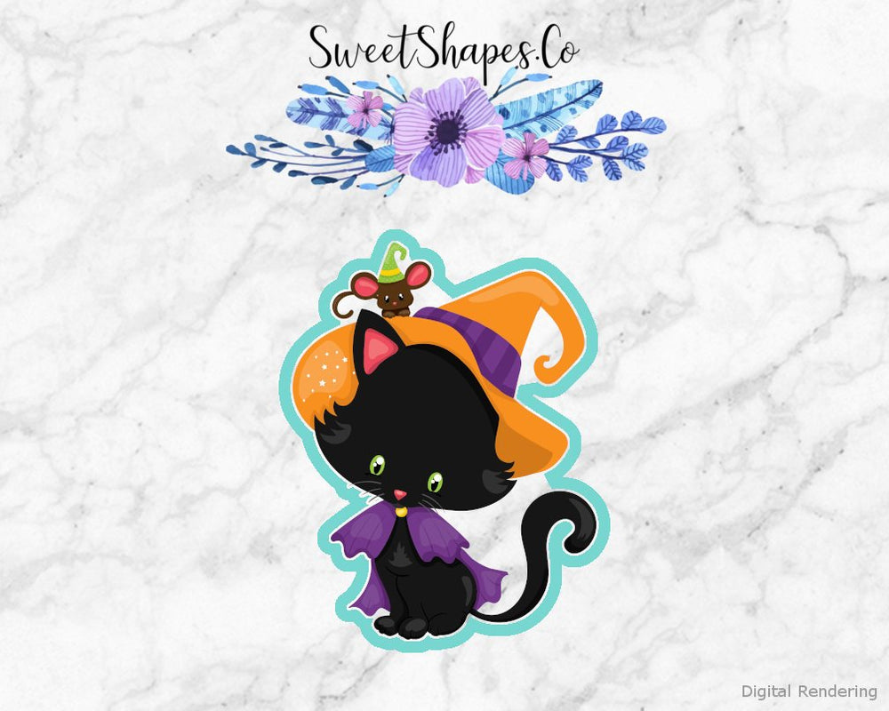 Witch Kitten Cookie Cutter