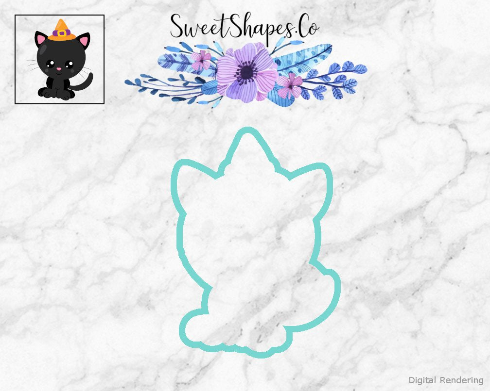 Witch Kitten 2 Cookie Cutter