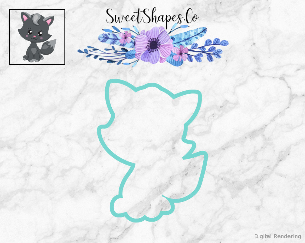 Cute Kitty 3 Cookie Cutter