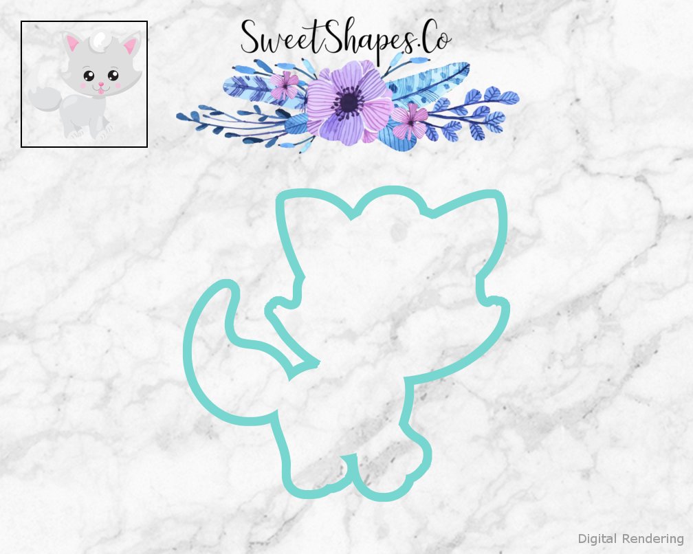 Cute Kitty 4 Cookie Cutter