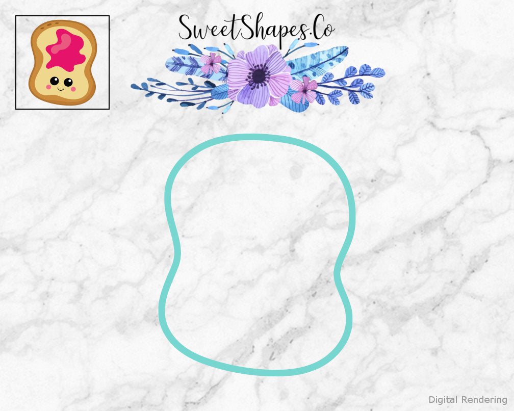 Jam on Toast Cookie Cutter