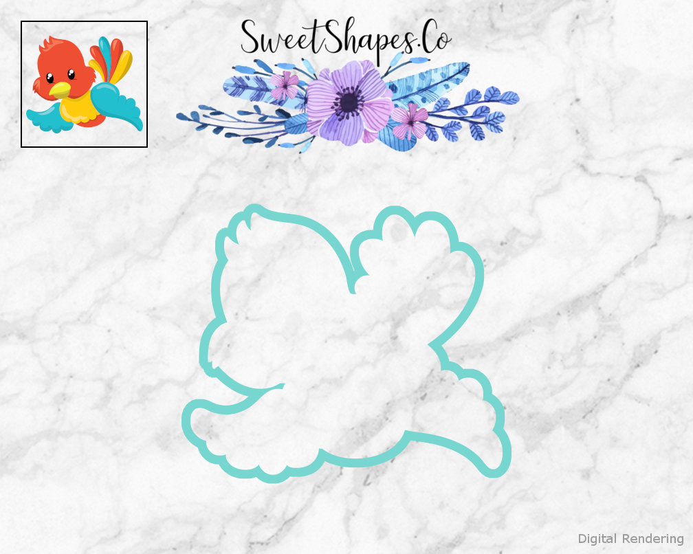 Tropical Bird 1 Cookie Cutter