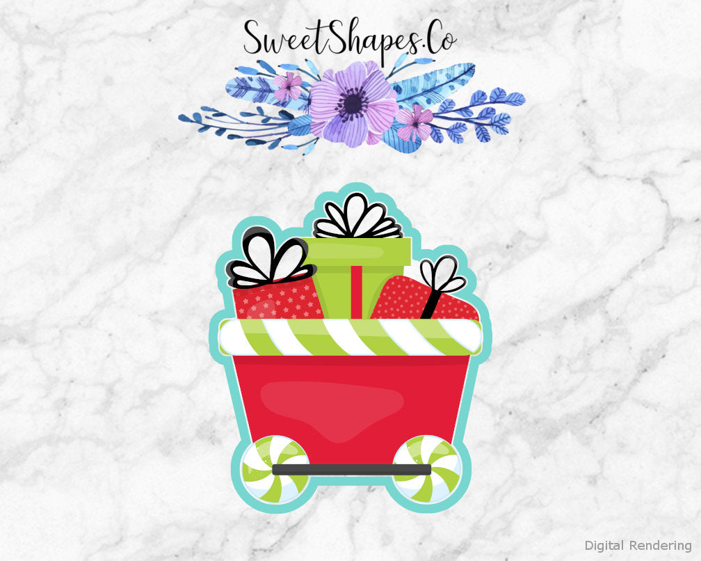 Christmas Train Presents Car Cookie Cutter