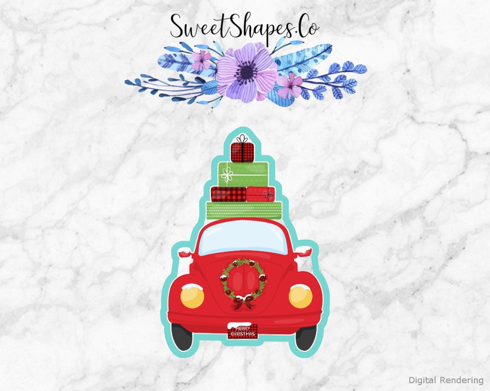 Christmas Car with Presents Cookie Cutter