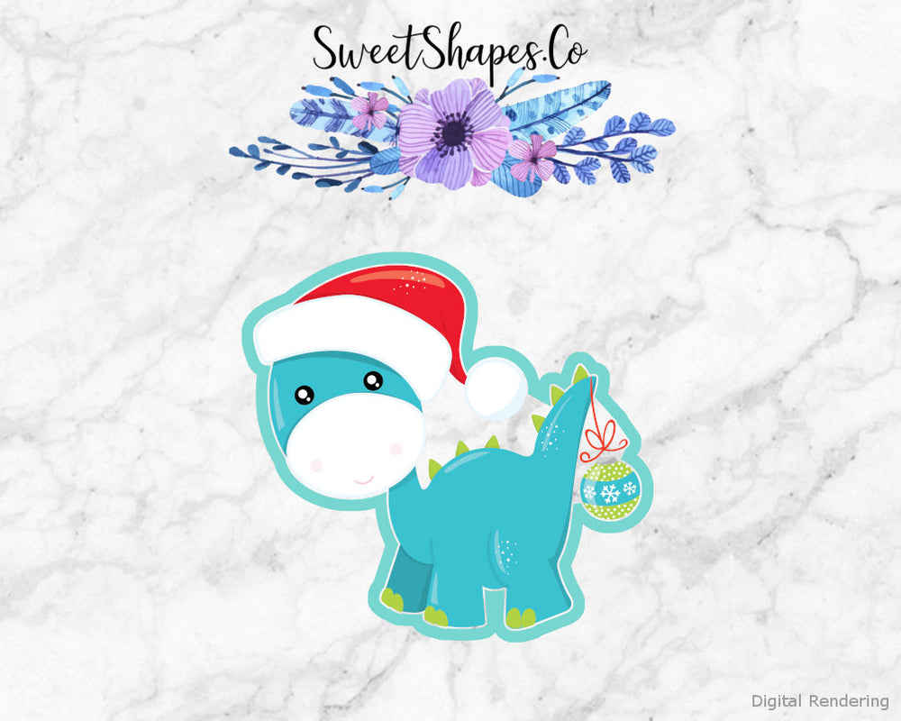 Christmas Dino Cookie Cutter