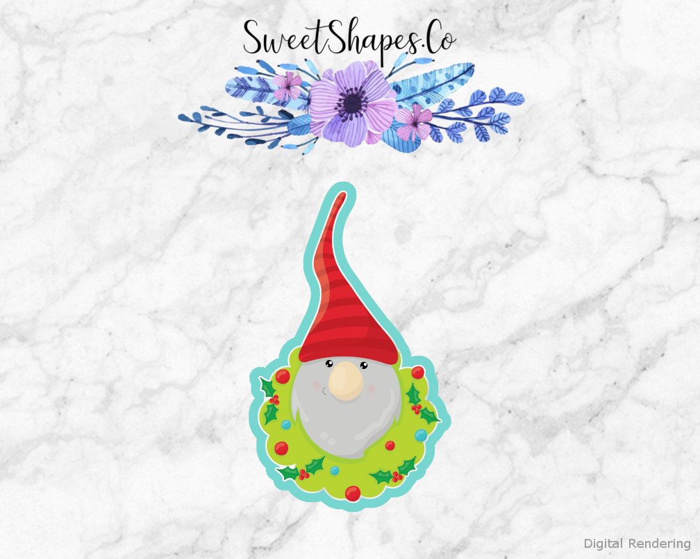 Christmas Gnome 5 Cookie Cutter