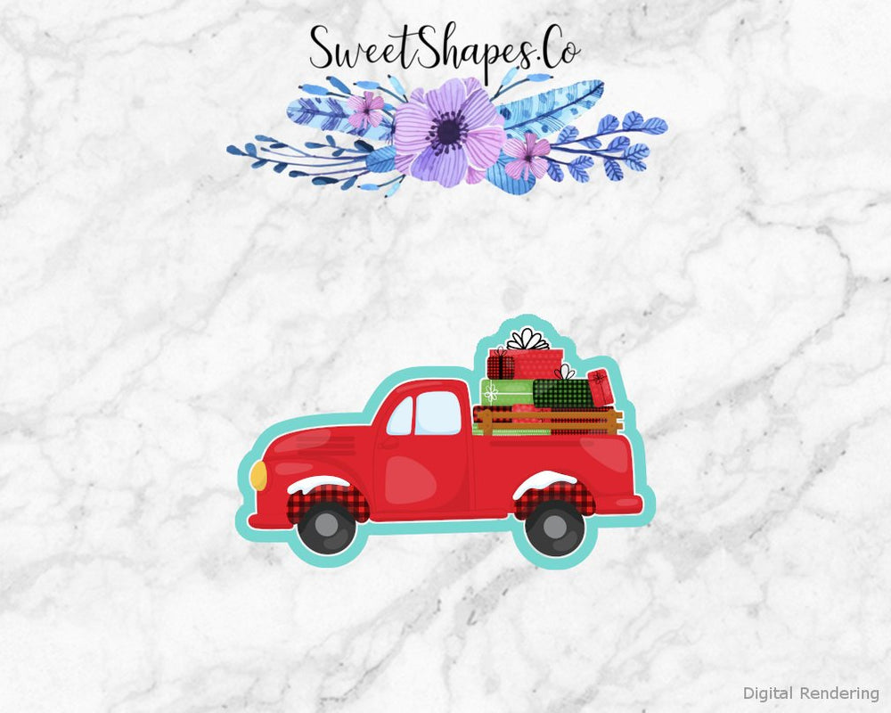 Christmas Truck with Presents Cookie Cutter