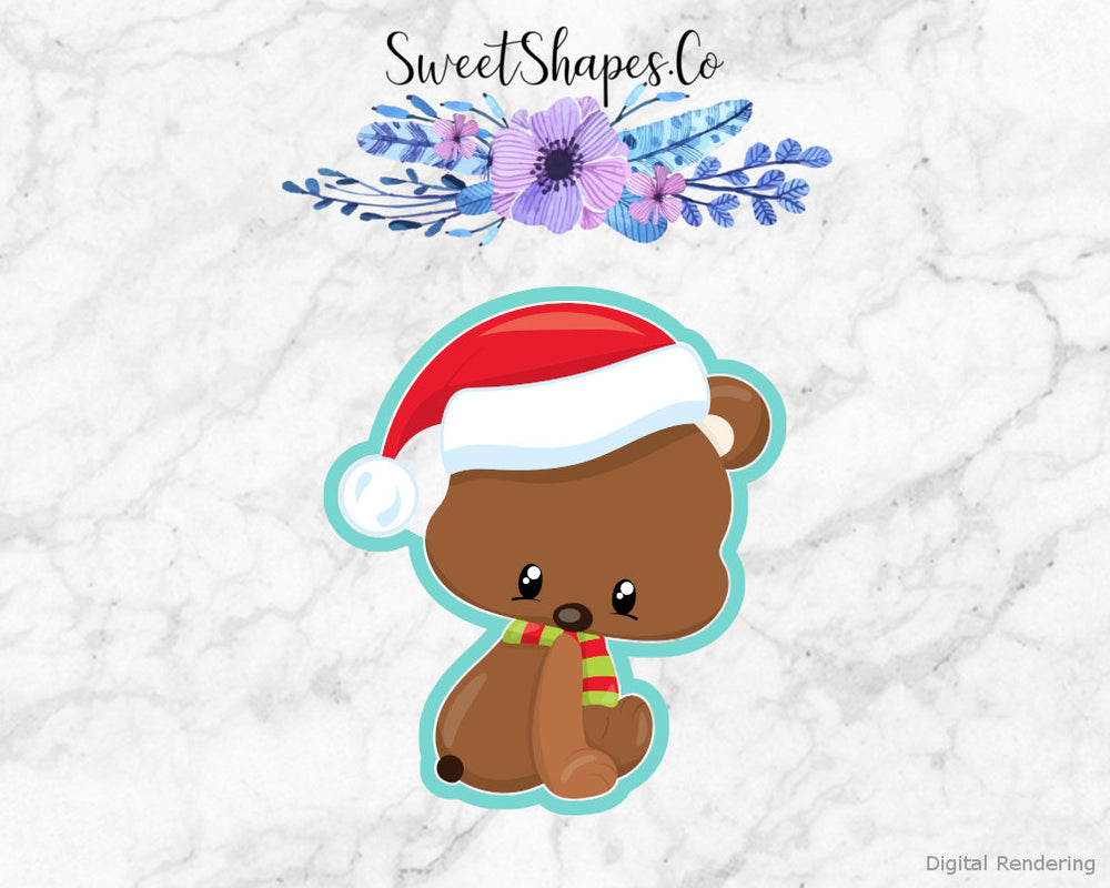Christmas Woodland Bear Cookie Cutter