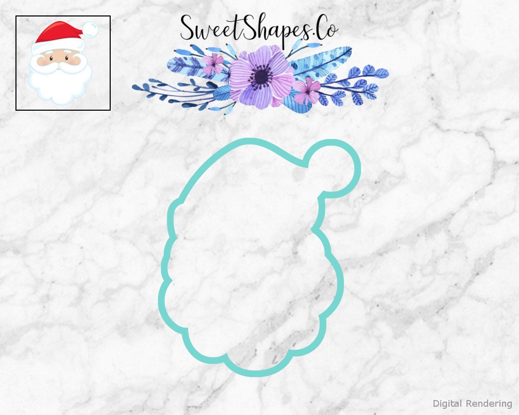 Santa Face 2 Cookie Cutter