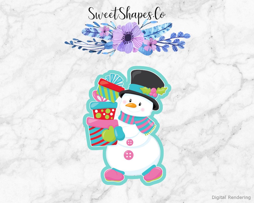 Snowman with Presents Cookie Cutter