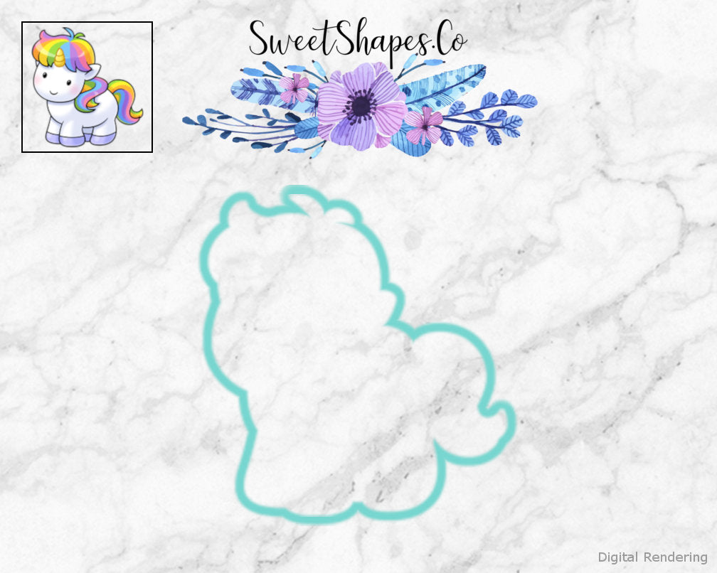 Rainbow Unicorn Cookie Cutter
