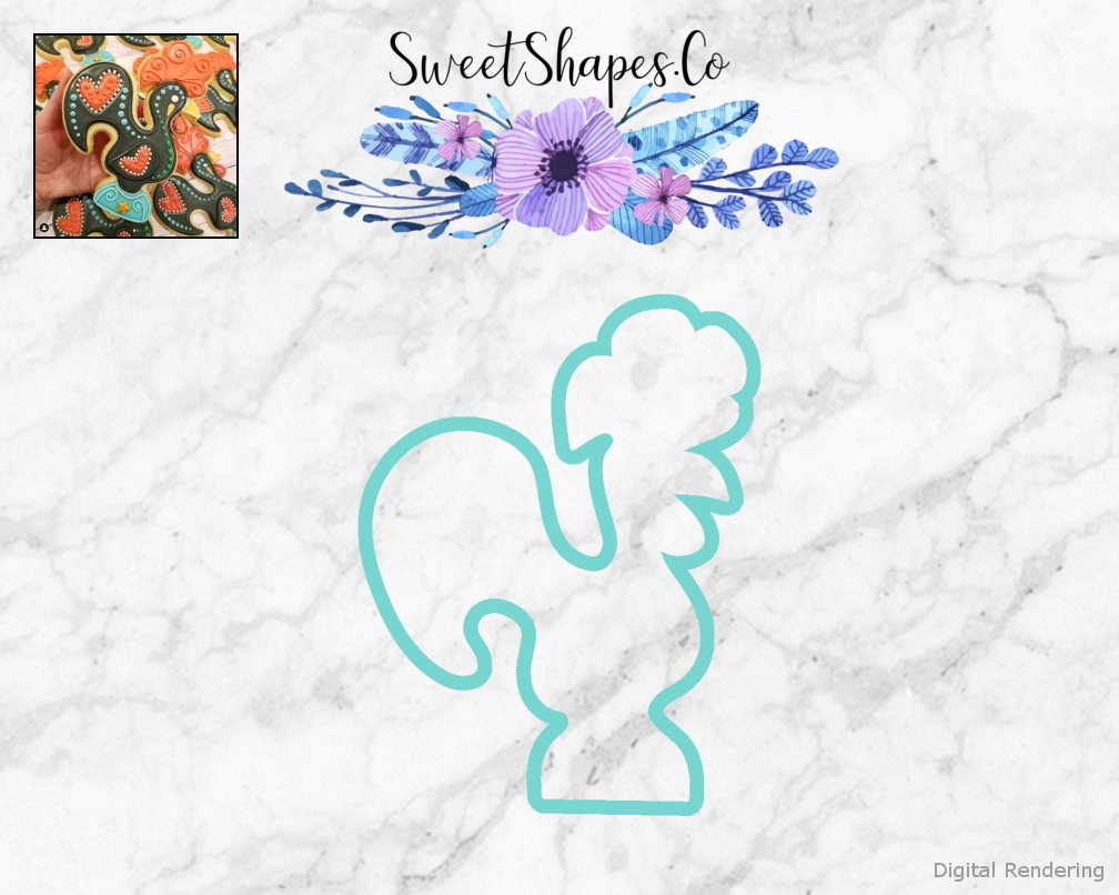 Sweethart Rooster Cookie Cutter