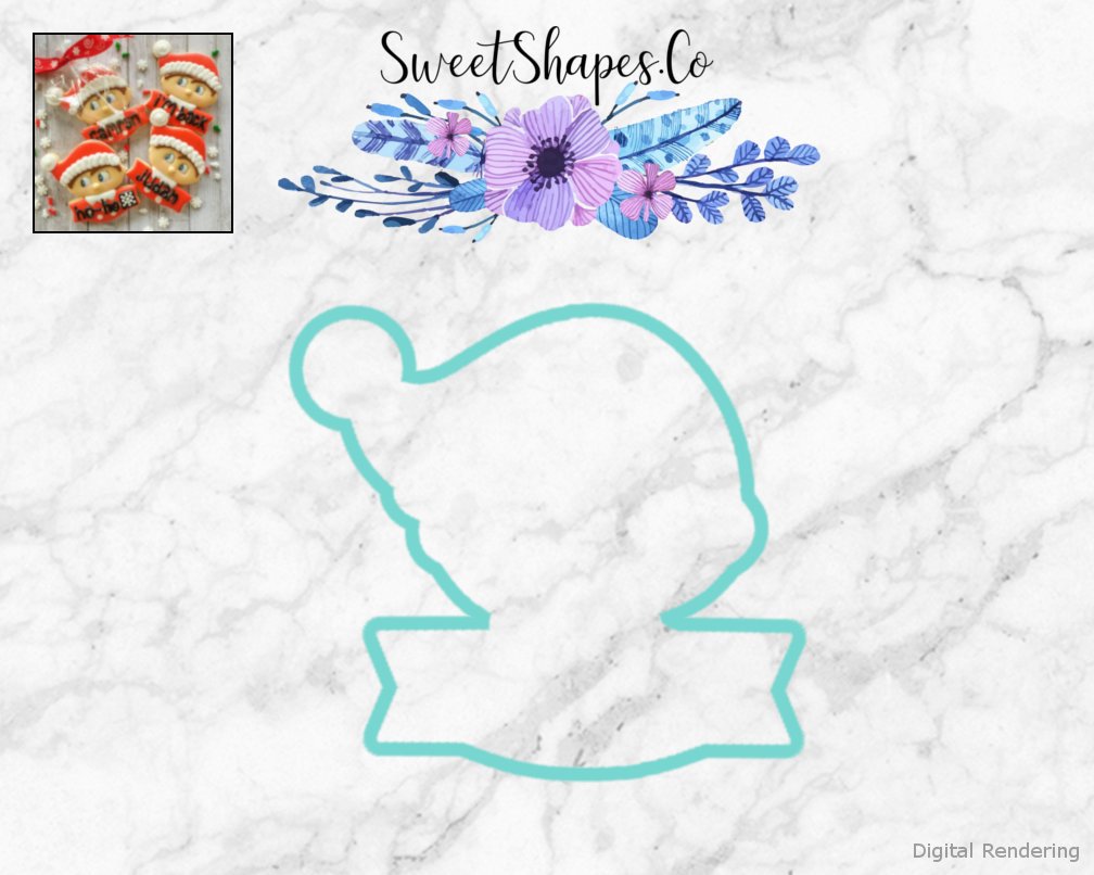 Elf | Boy | Girl Face with Plaque Cookie Cutter