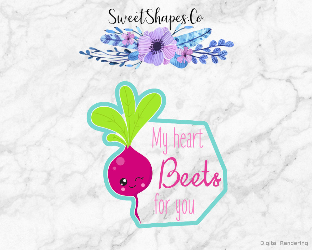 Heart Beets for You Cookie Cutter