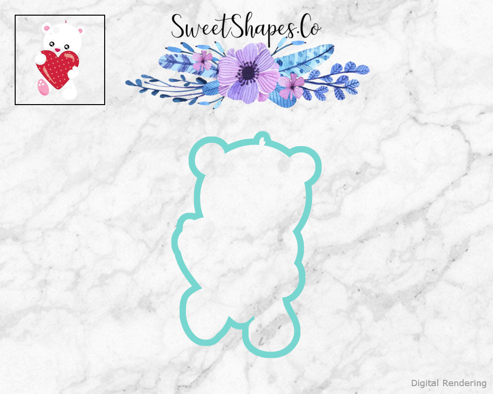 Valentine Bear Cookie Cutter