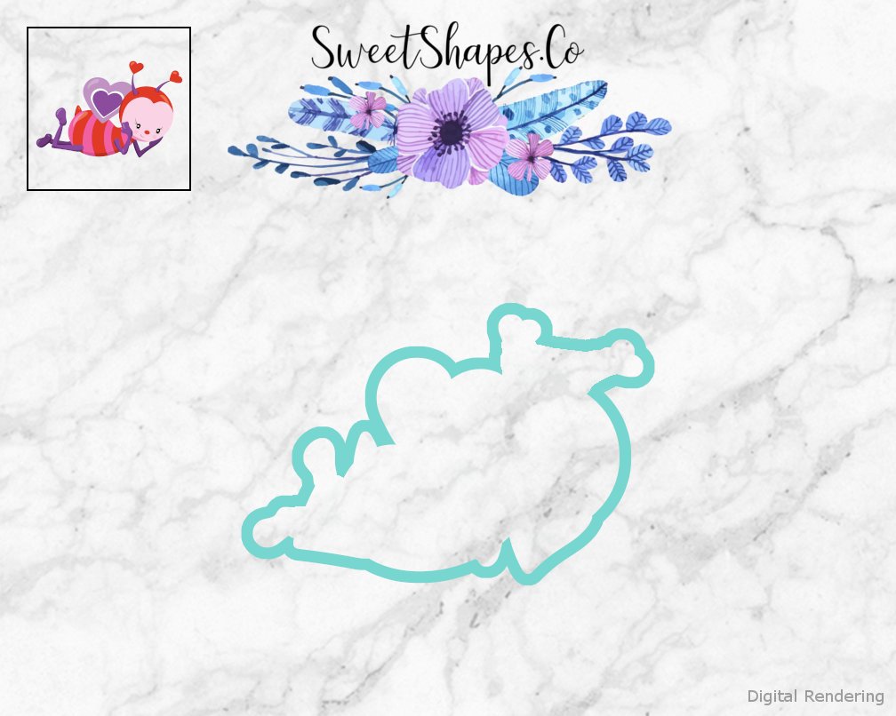 Valentine Bee 1 Cookie Cutter