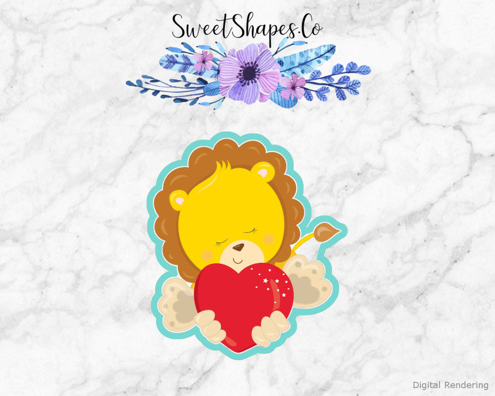 Valentine Lion Cookie Cutter