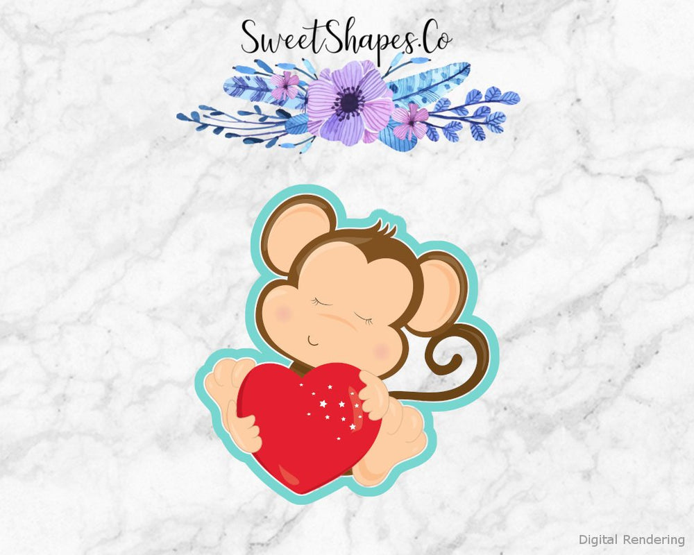 Valentine Monkey Cookie Cutter
