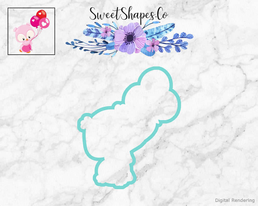 Valentine Owl 1 Cookie Cutter