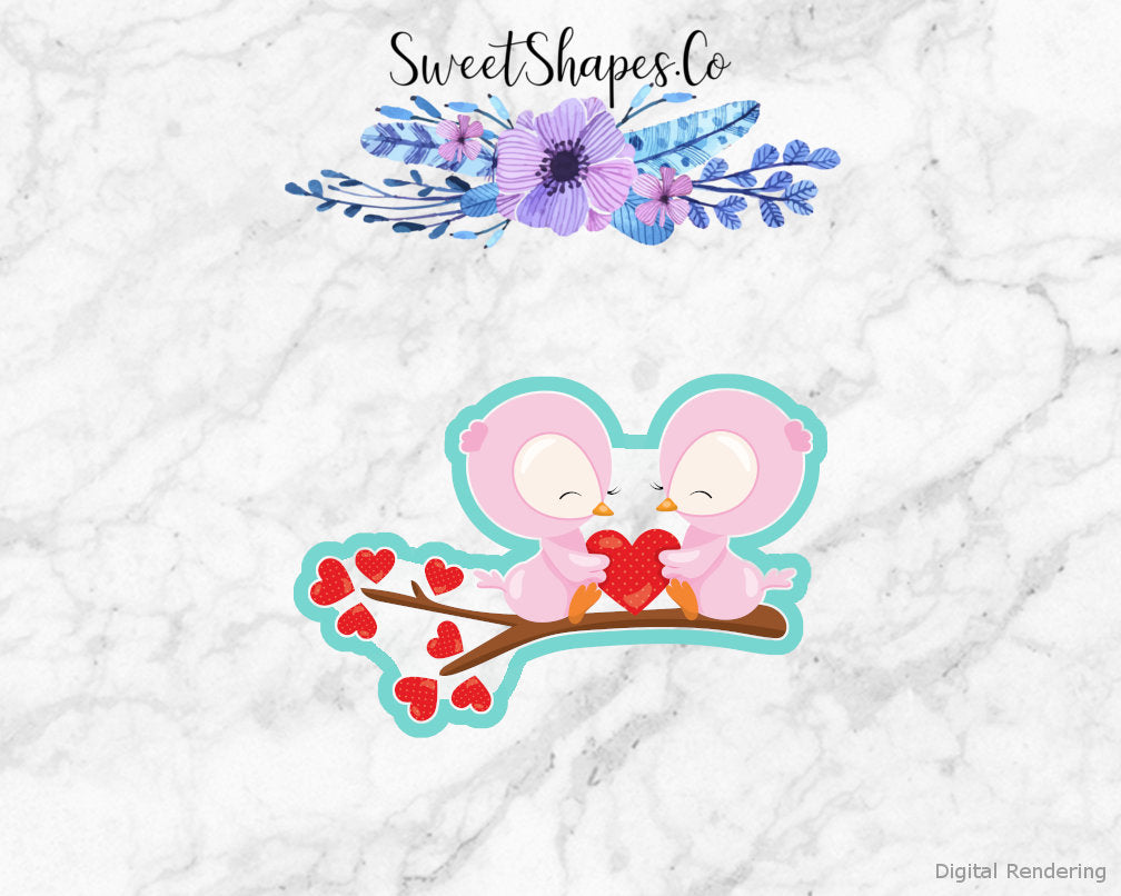 Valentine Owls Cookie Cutter
