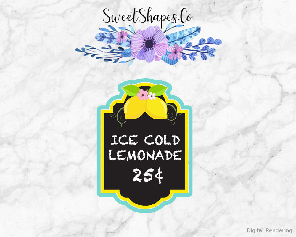 Lemonade Sign Cookie Cutter