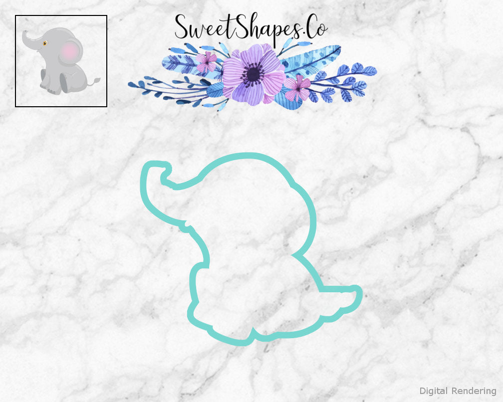 Jungle Babies Elephant Cookie Cutter