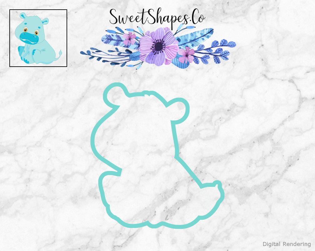 Jungle Babies Hippo Cookie Cutter