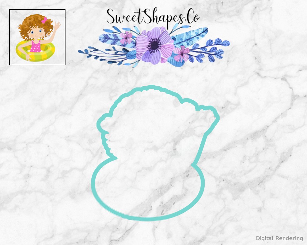 Girl in a Floatie 1 Cookie Cutter