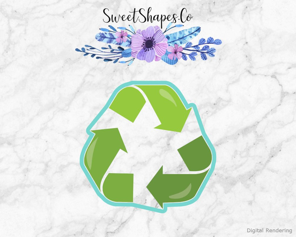Recycling Sign Cookie Cutter
